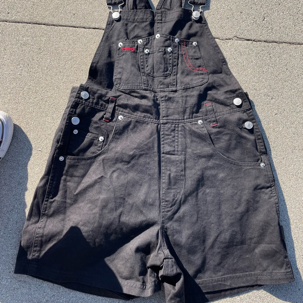 Vintage black revolt overalls